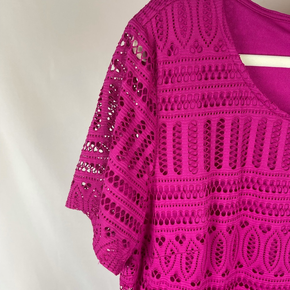Dana Buchman Pink Lace Dress - Gem